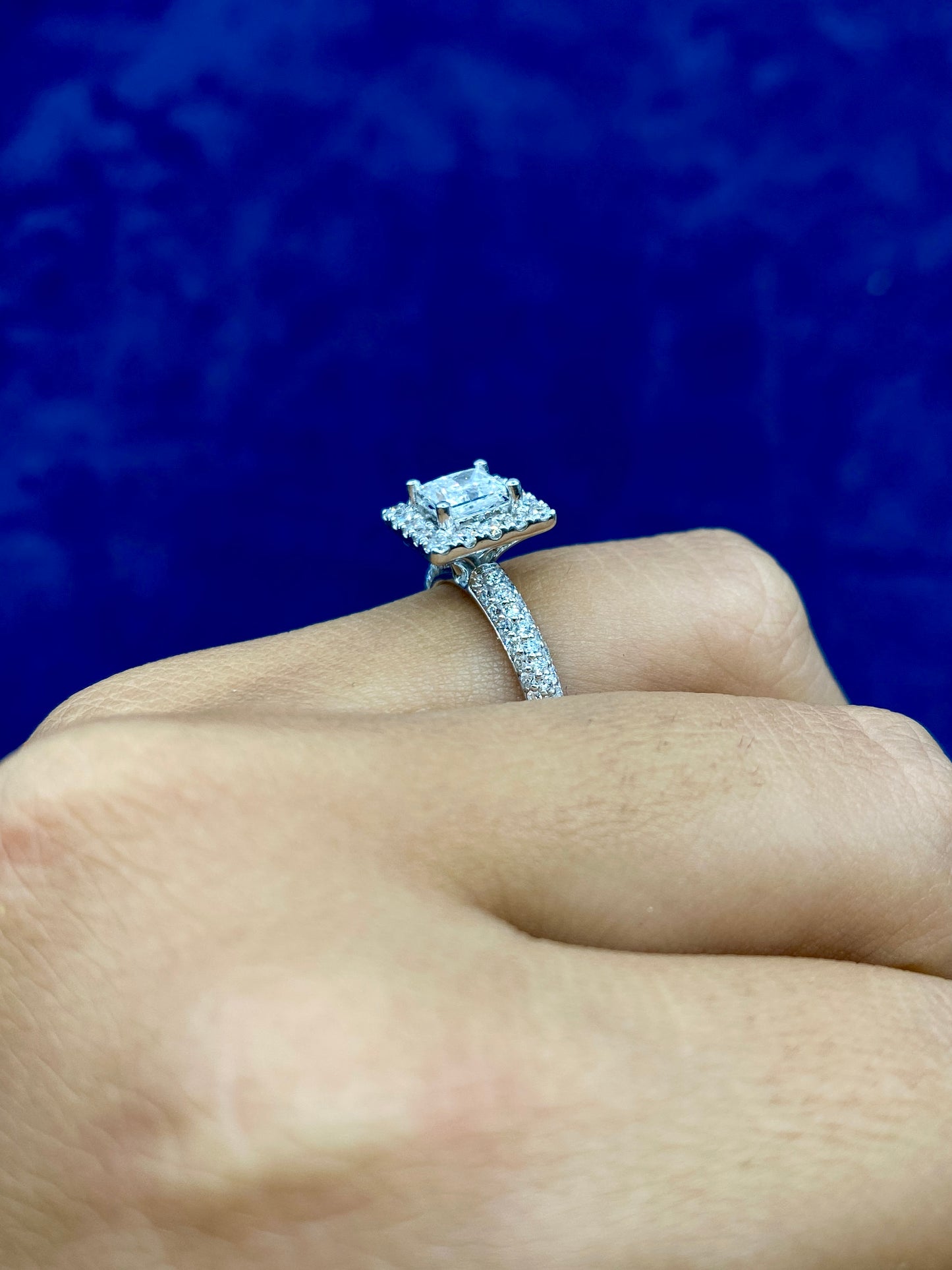 14k Square Shaped Lab Diamonds