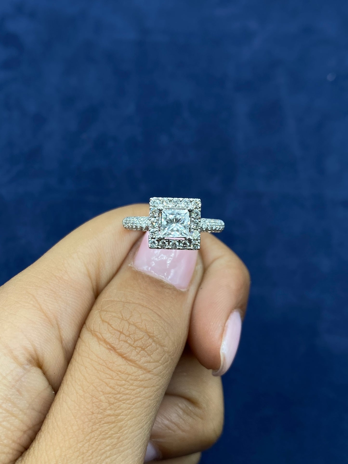 14k Square Shaped Lab Diamonds