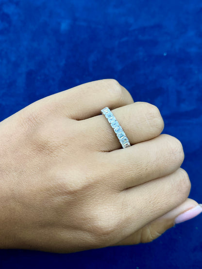 14k Baguette Lab Diamond Engagement Ring