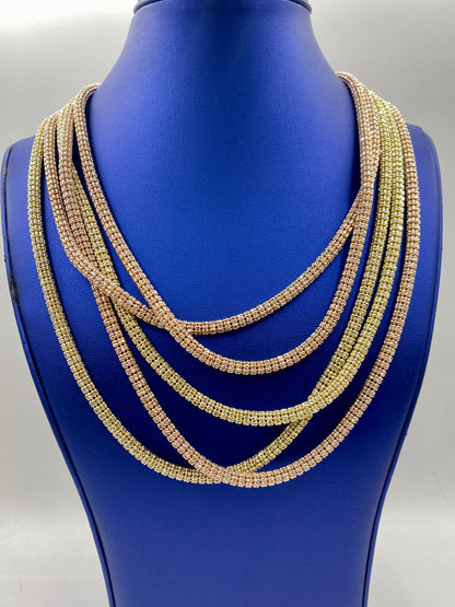 14k Gold 5mm Ice Chain