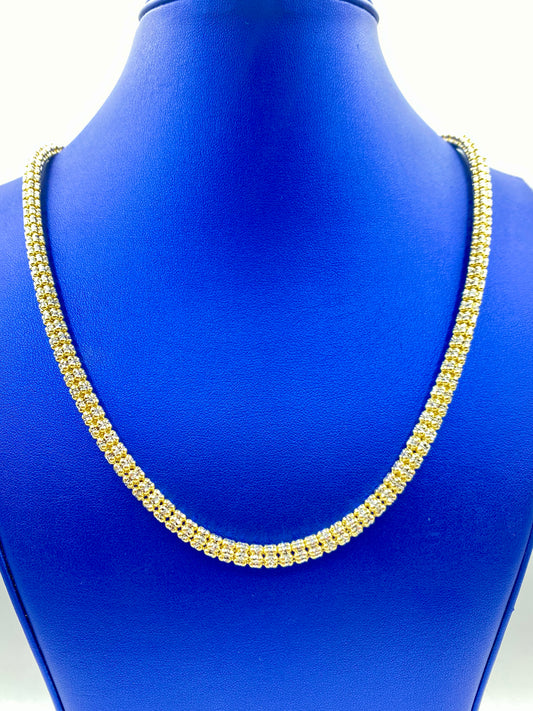 14K Gold 6MM Ice Chain