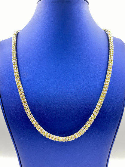 14K Gold 6MM Ice Chain