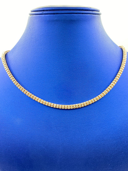 14k Gold 4.5mm Ice Chain