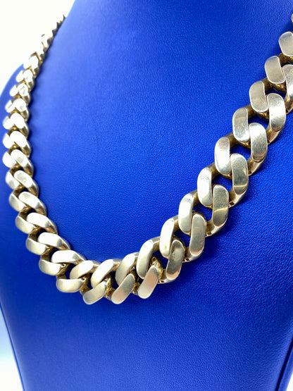 14k Gold 15.1mm Cuban Link Chain