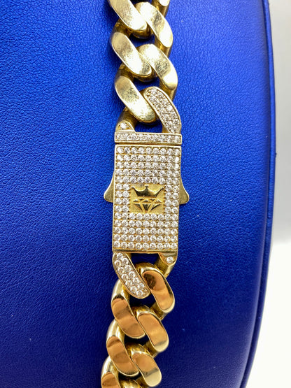 14k Gold 15.1mm Cuban Link Chain