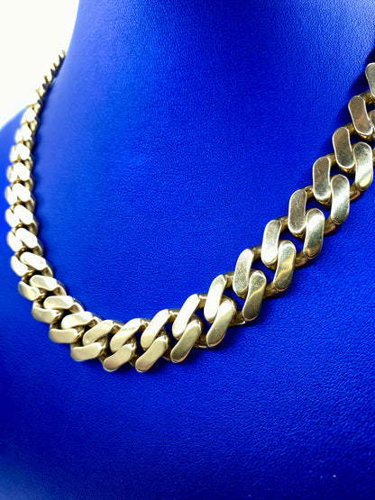 14k Gold 13.3mm Miami Cuban Link Chain