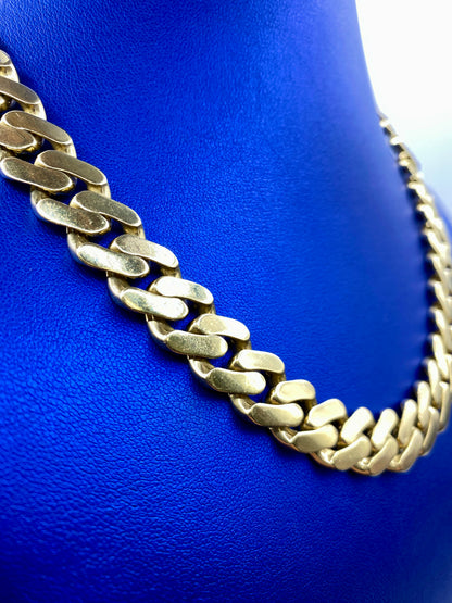 14k Gold 13.3mm Miami Cuban Link Chain