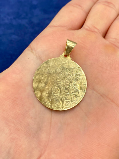 14k Gold Caridad Del Cobre Pendant