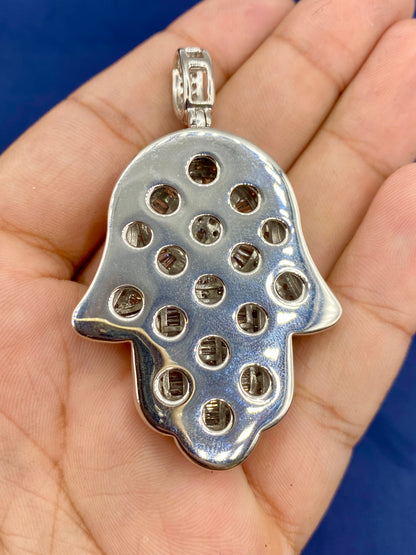 14k Gold and Diamonds Hamsa pendant