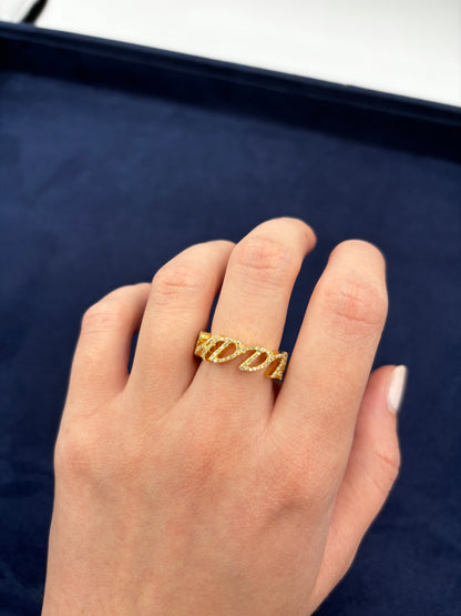 Baddie 14K Gold Diamond Ring