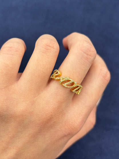 Baddie 14K Gold Diamond Ring