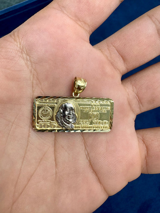 10K Gold $100 Pendant