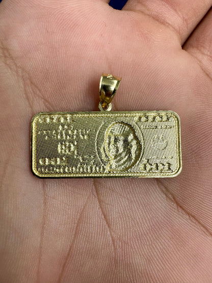 10K Gold $100 Pendant