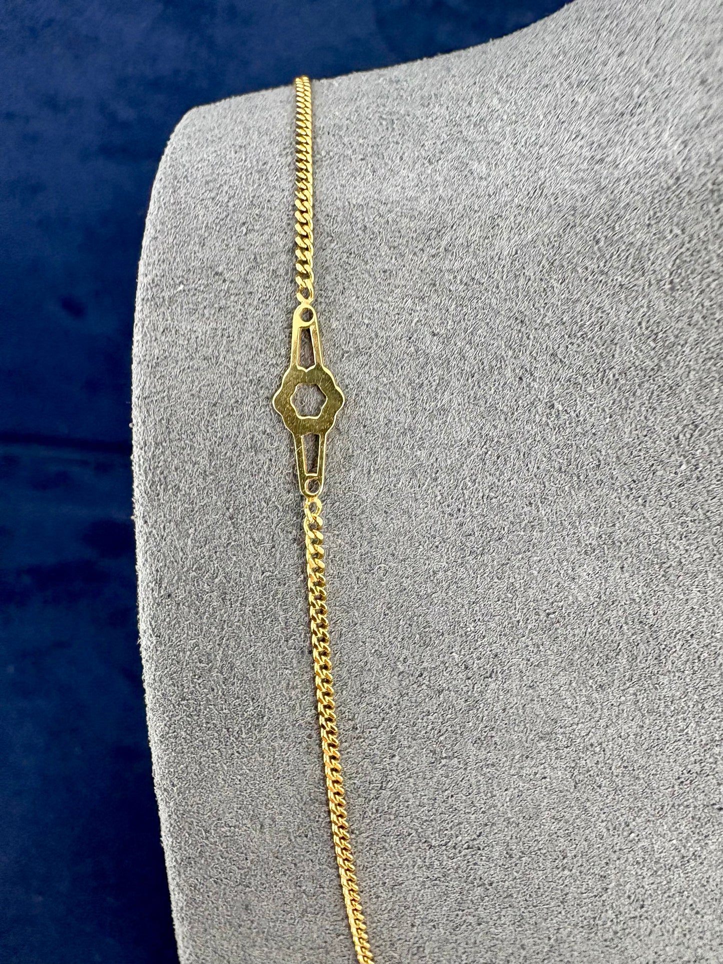 18K Gold Geo Link Chain