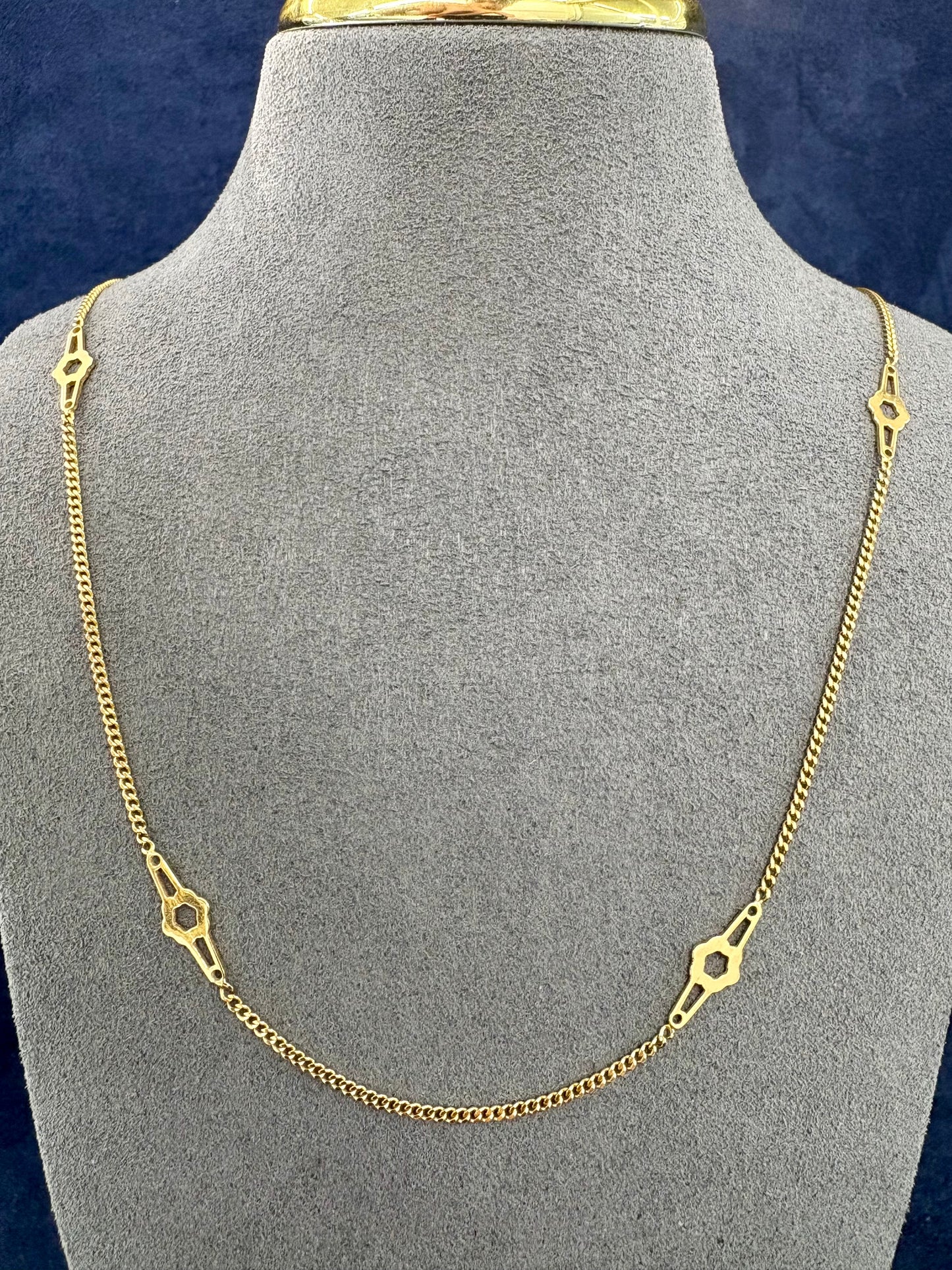 18K Gold Geo Link Chain