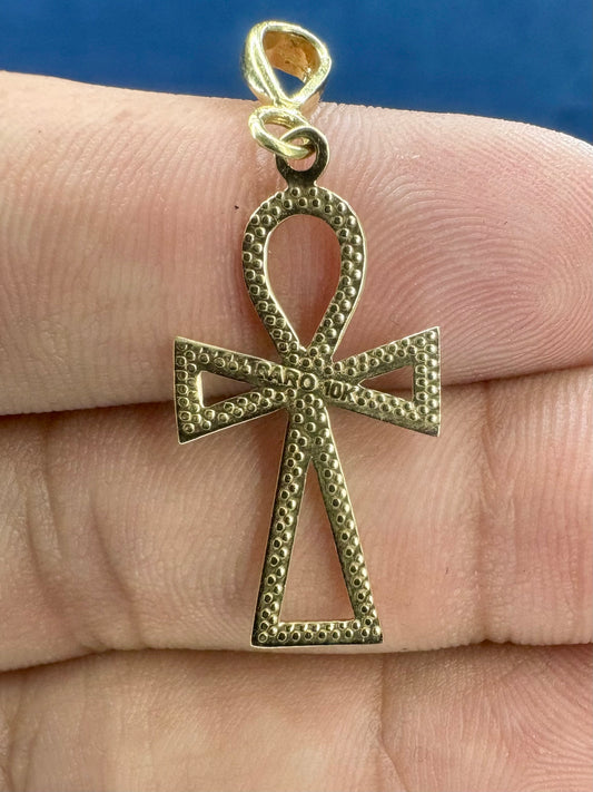 10k gold ankh pendant