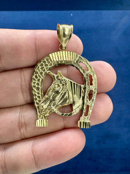 10K Gold Horseshoe Pendant