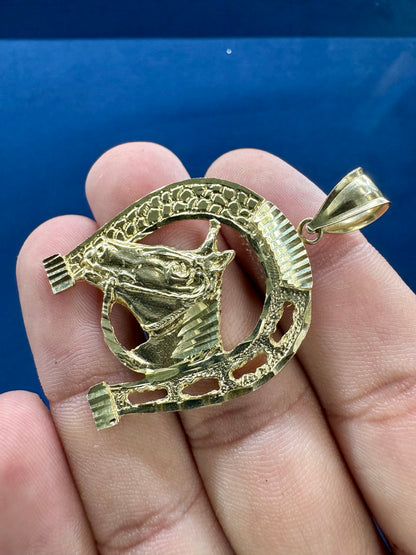 10K Gold Horseshoe Pendant