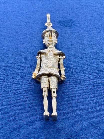 14K Gold Pinocchio Pendant