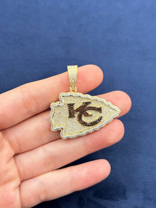 10K Kansas City Chief Custom Pendant