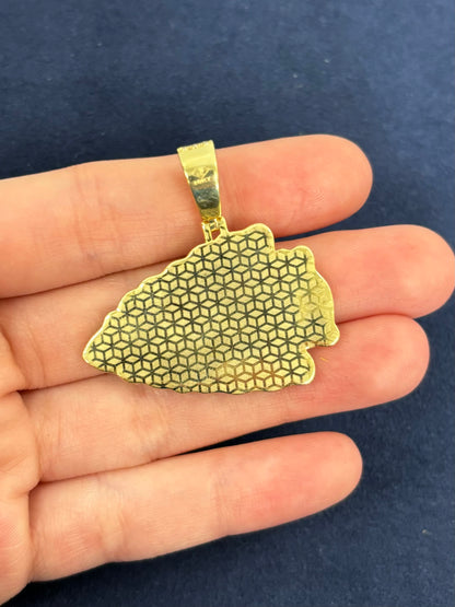10K Kansas City Chief Custom Pendant