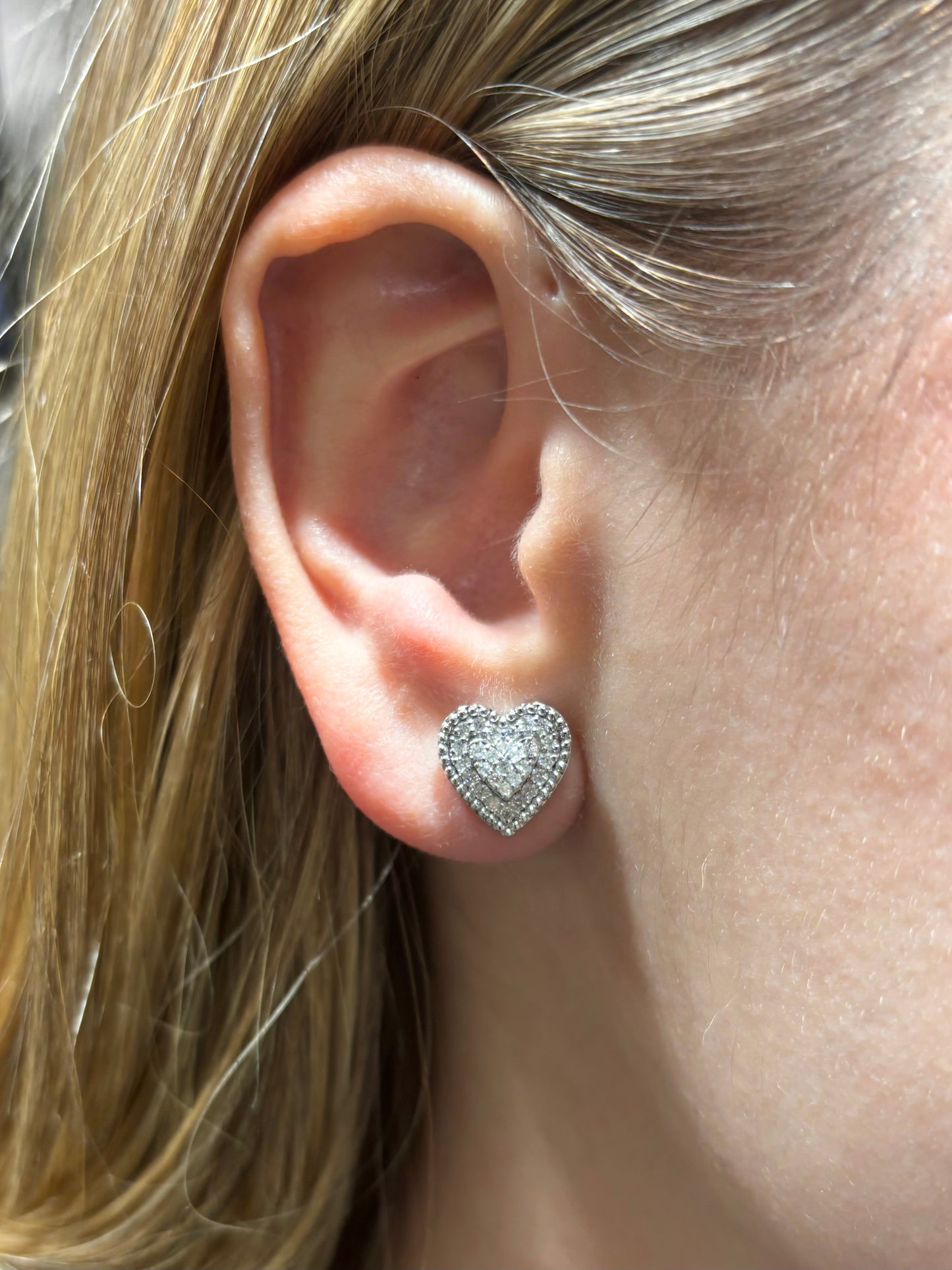 10k Layered Lavish Heart Earrings
