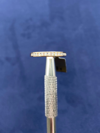 10k Half Diamond Ring Band 2.9mm