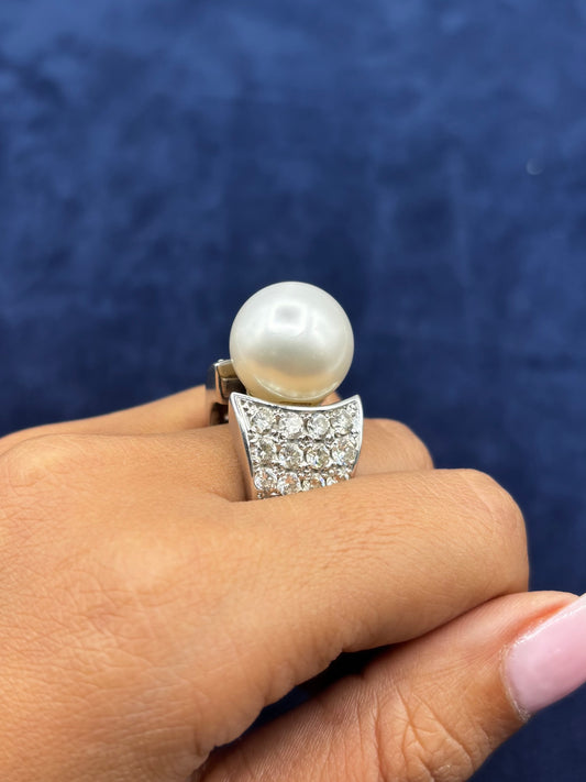 14k Chunky Pearl Ring