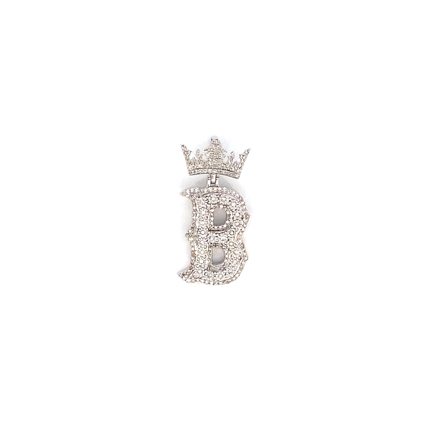 10K Crown Initial Pendant