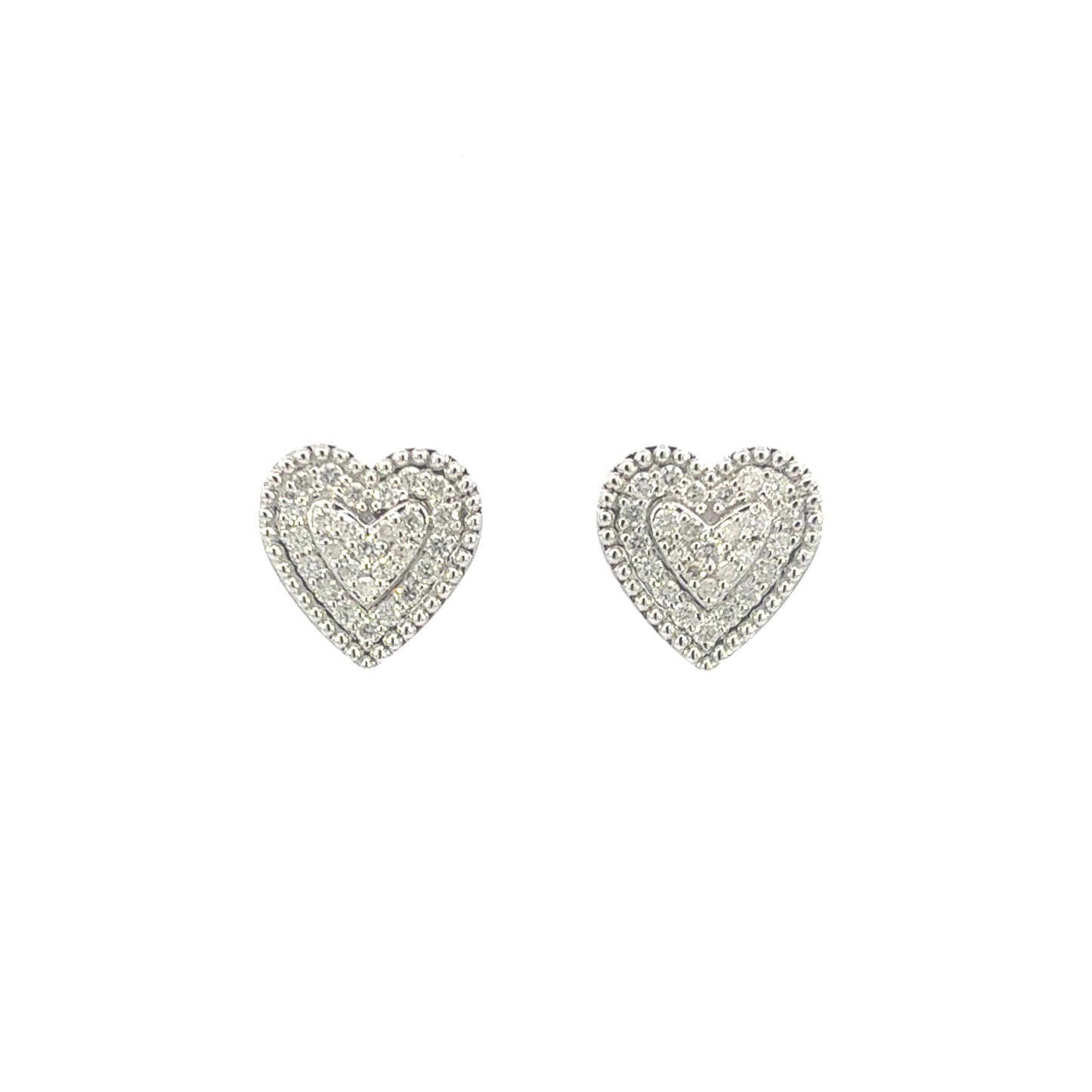 10k Layered Lavish Heart Earrings