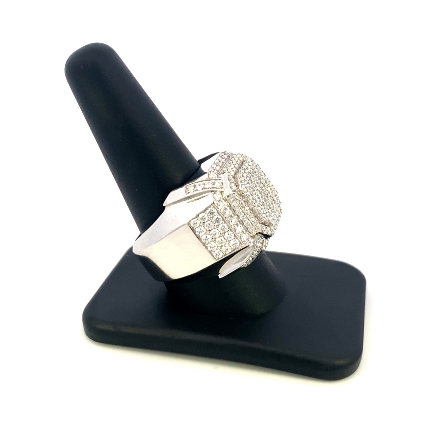 14K XL Diamond Square Ring