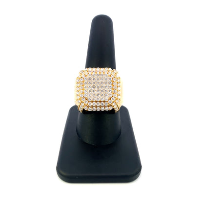 14K Jumbo Chunky Box Ring