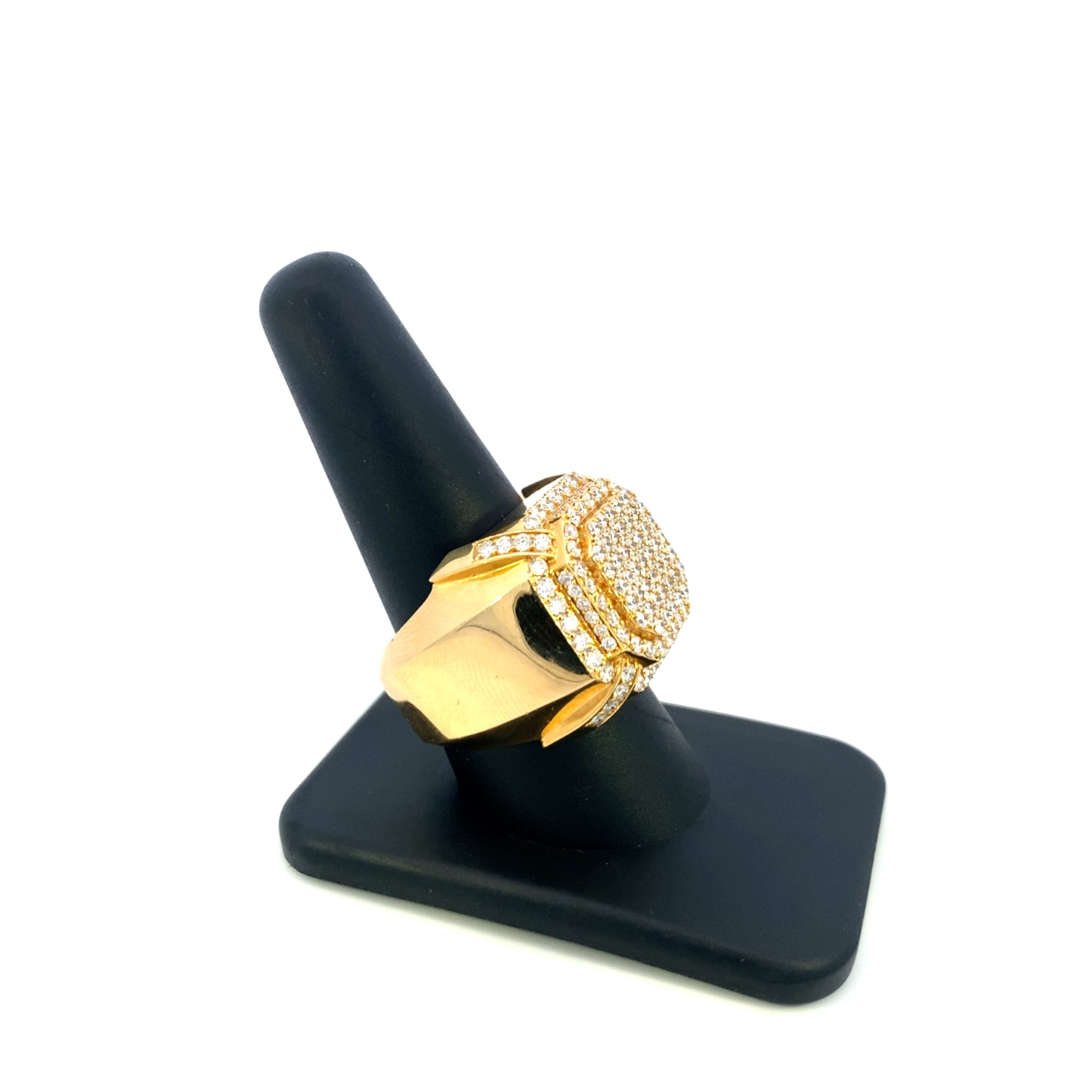 14K Jumbo Chunky Box Ring