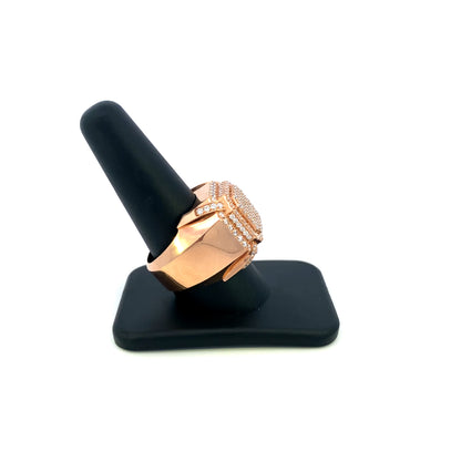 14K Jumbo Chunky Box Ring