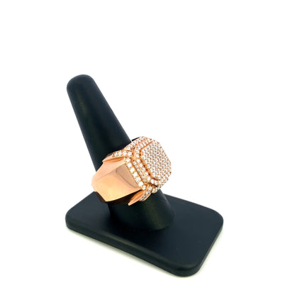 14K Jumbo Chunky Box Ring