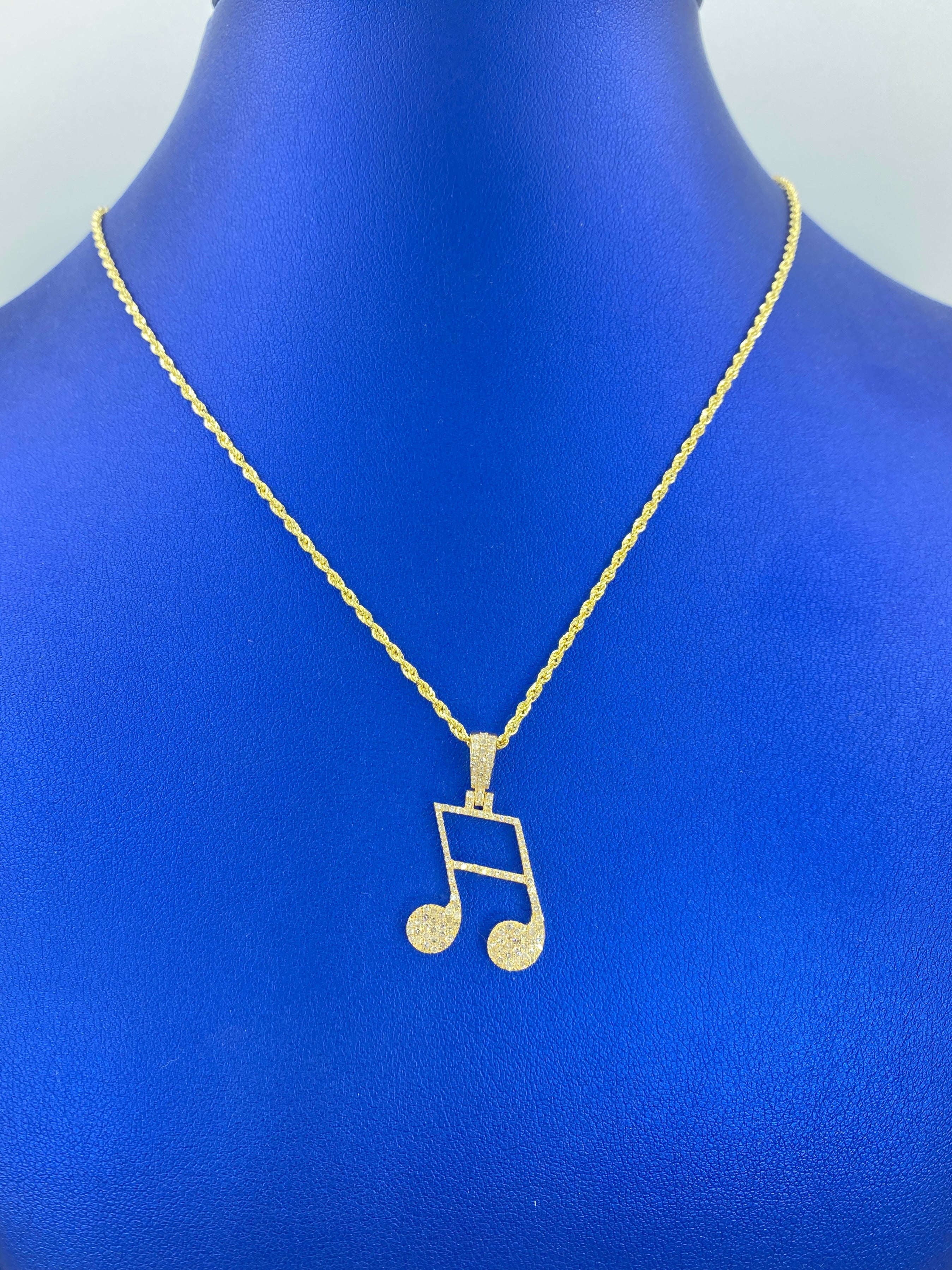 10K Diamond Music Note – Jason's Jewelry Creations