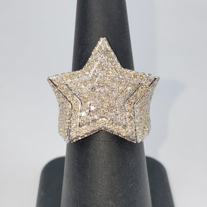 10K/14K Halo Star Diamond Ring