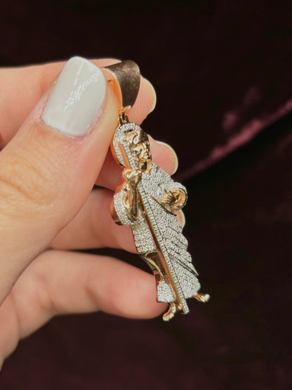 10K Saint Jude Diamond Pendant