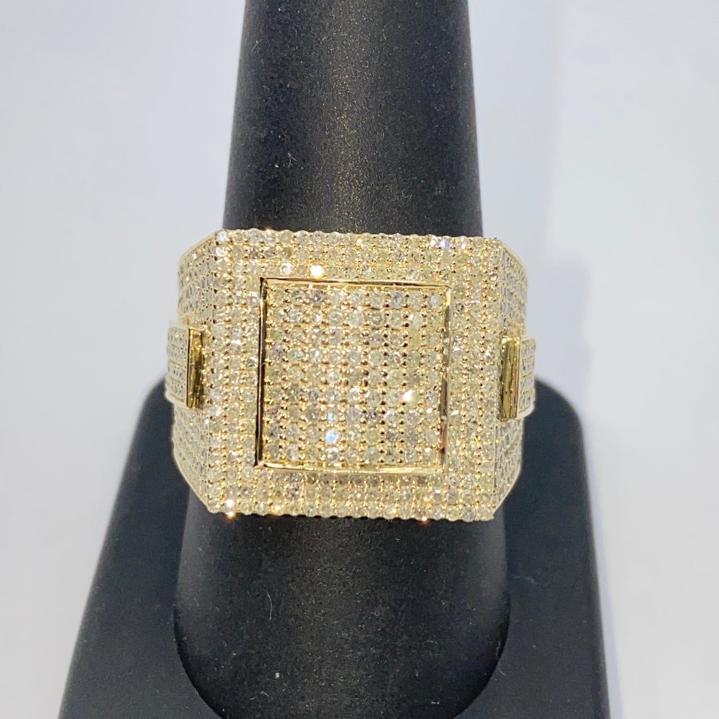 10K 17.9M Pave Diamond Ring