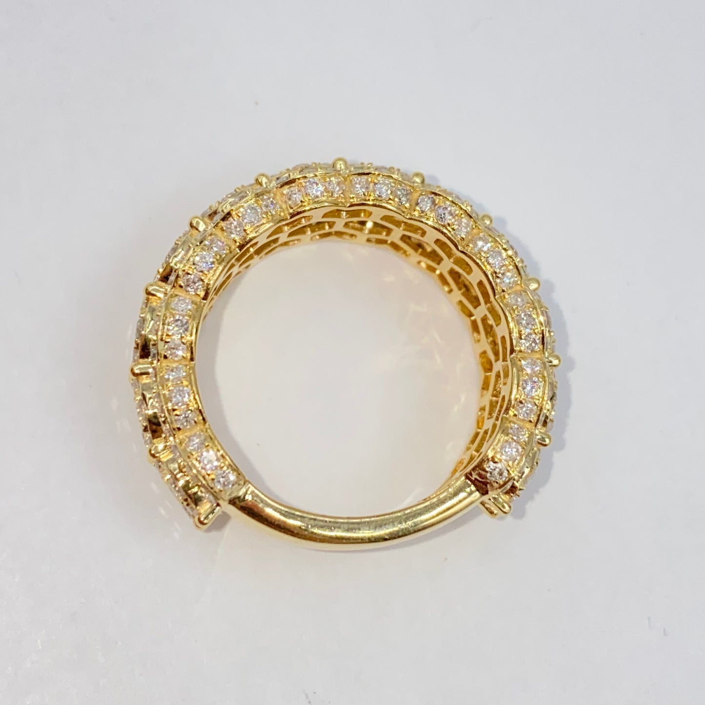 10K/14K 10MM Iced Diamond Ring