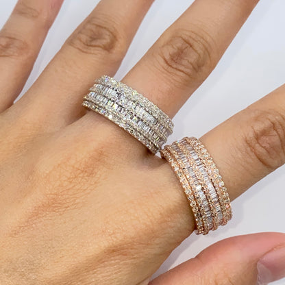 14K Hercules Diamond Baguette Ring