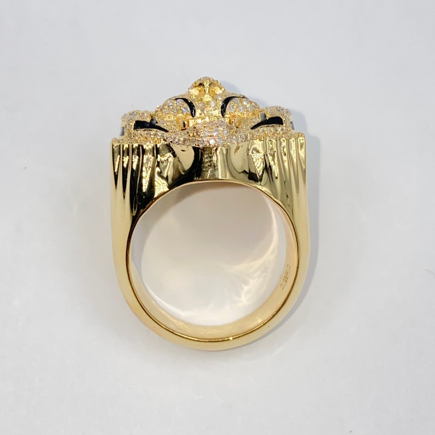 14K Tiger Diamond Ring