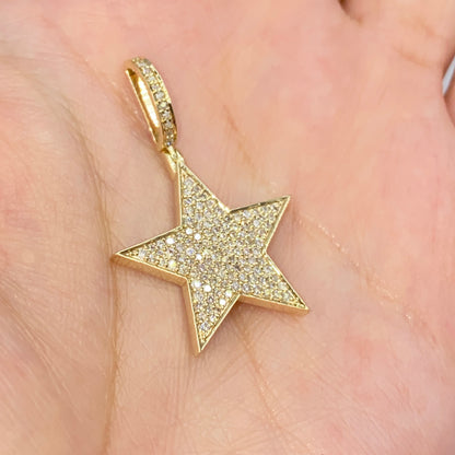 14K World Star Diamond Pendant