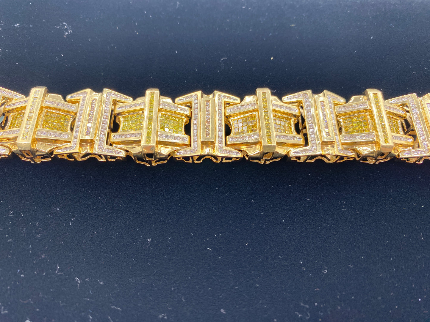 14K Jumbo Yellow Canary Diamond Bracelet