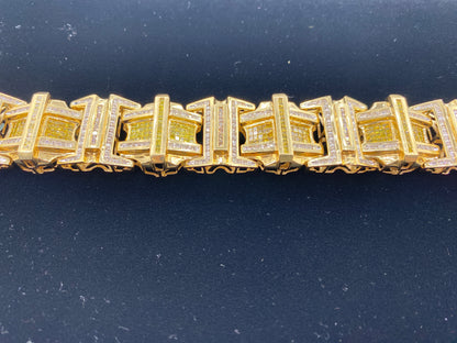 14K Jumbo Yellow Canary Diamond Bracelet