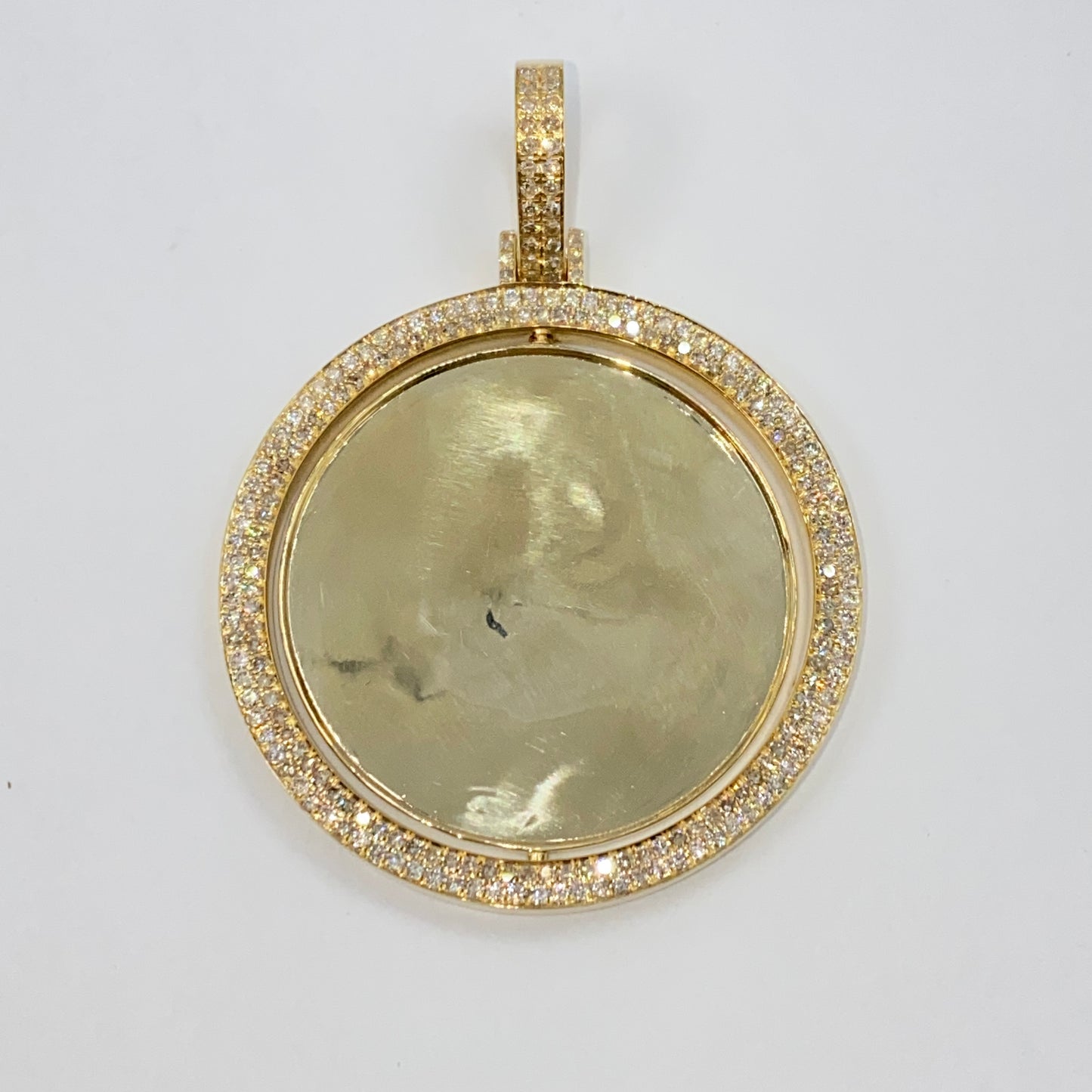 10K Double-Sided Diamond Picture Photo Pendant