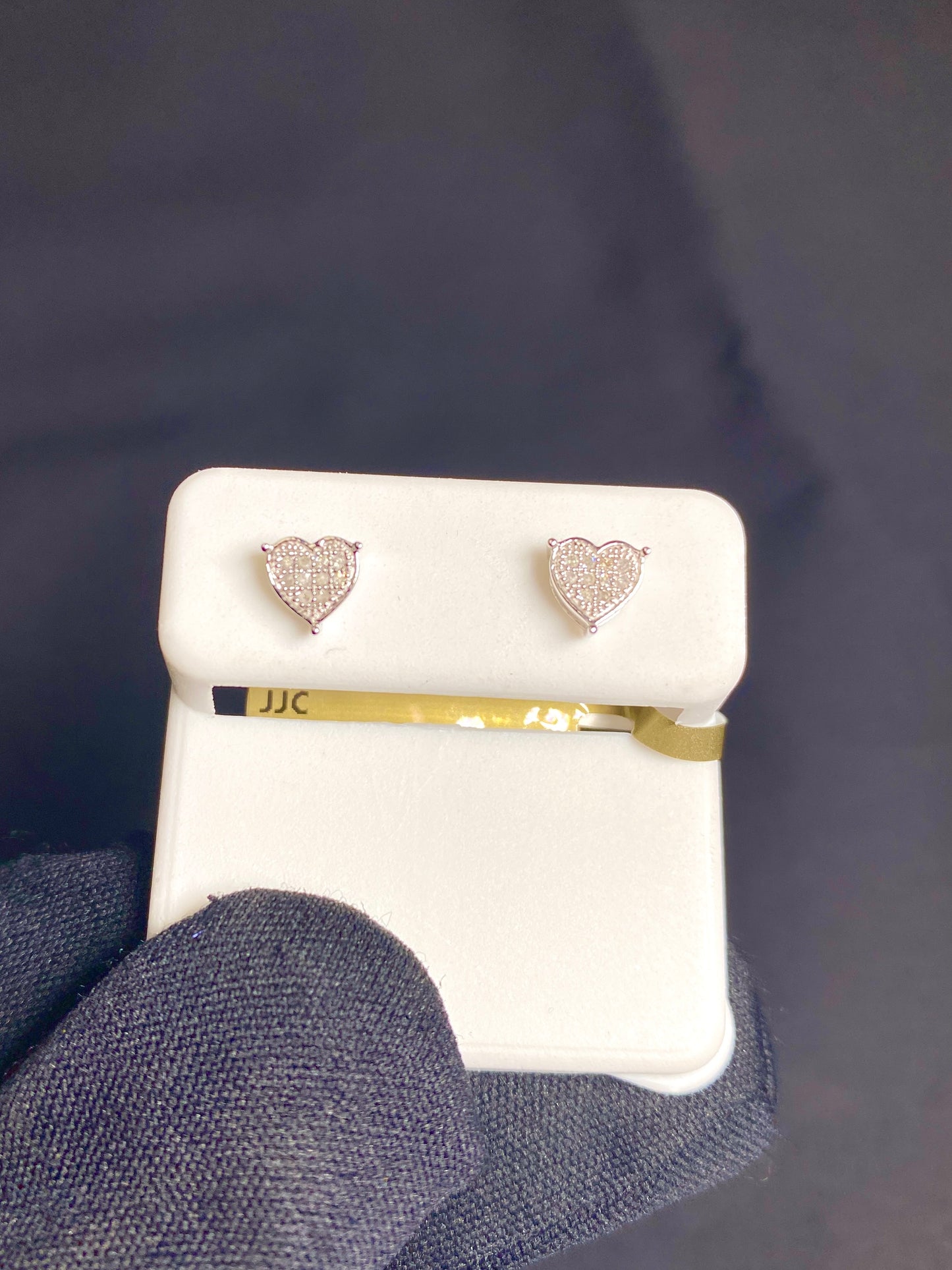 10K Castle Heart Earrings