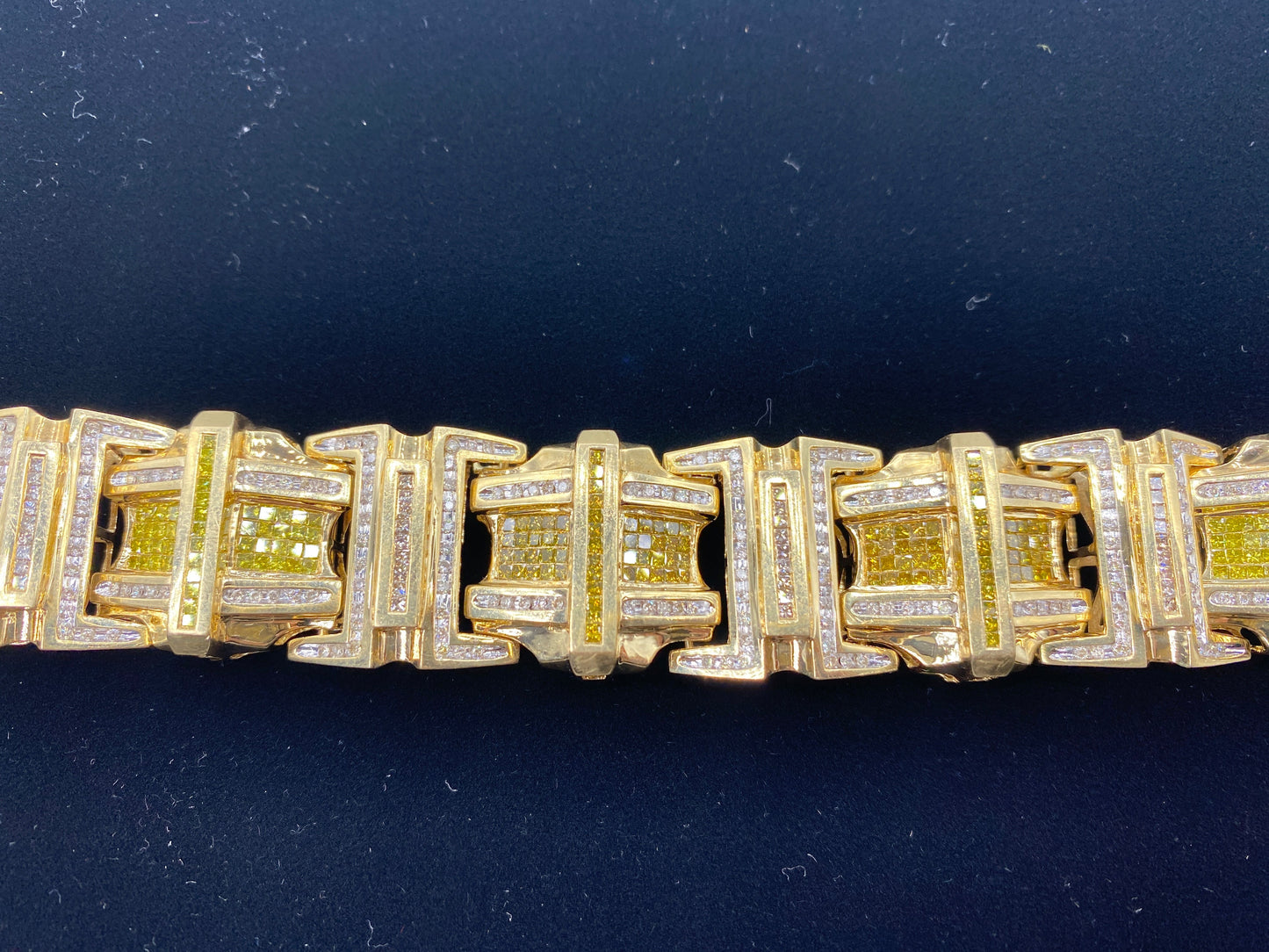 14K Jumbo Yellow Canary Diamond Bracelet