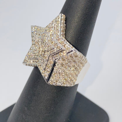 10K/14K Halo Star Diamond Ring