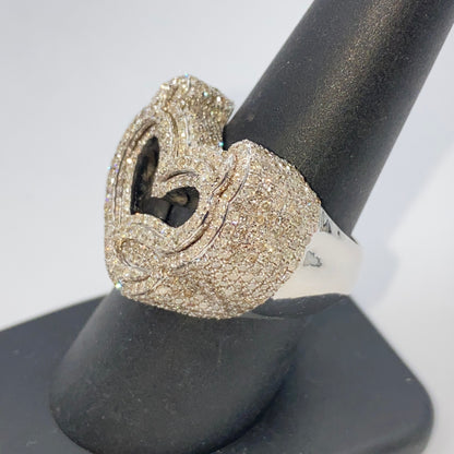 10K Devilish Heart Diamond Ring